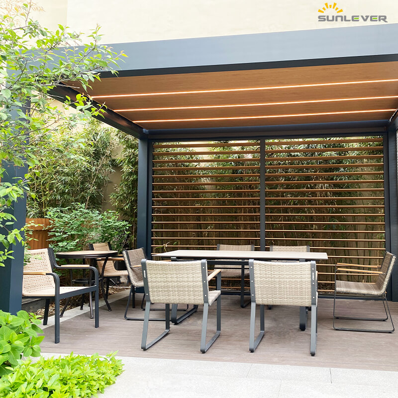 10x13 Outdoor Backyard Modern Bioclimatic Pergola (2)