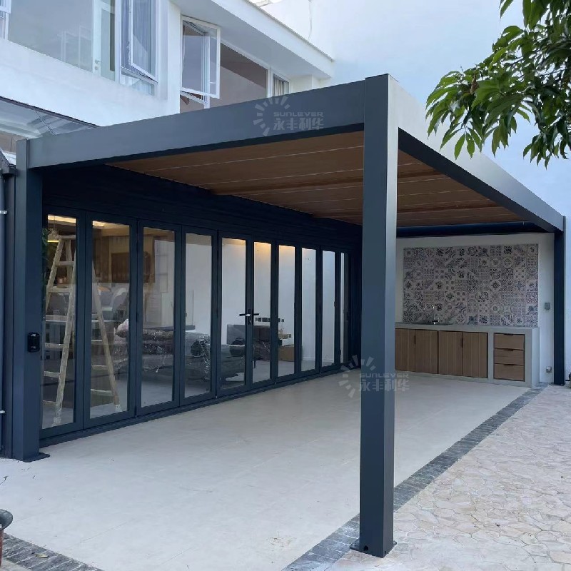 2.7 M Height Aluminium Garden Outdoor Electric Pergola (1)