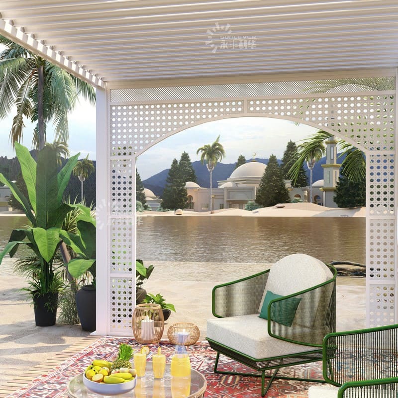 All Weather Pergola For Garden Furniture