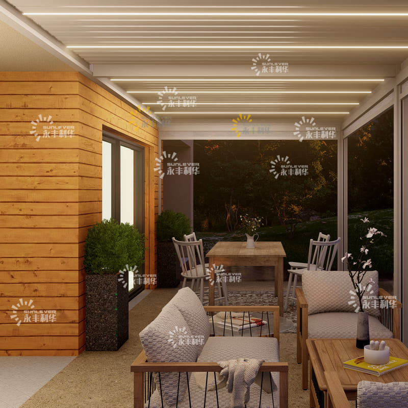 Balcony Freestanding Aluminium Pergola Louver 3x4M