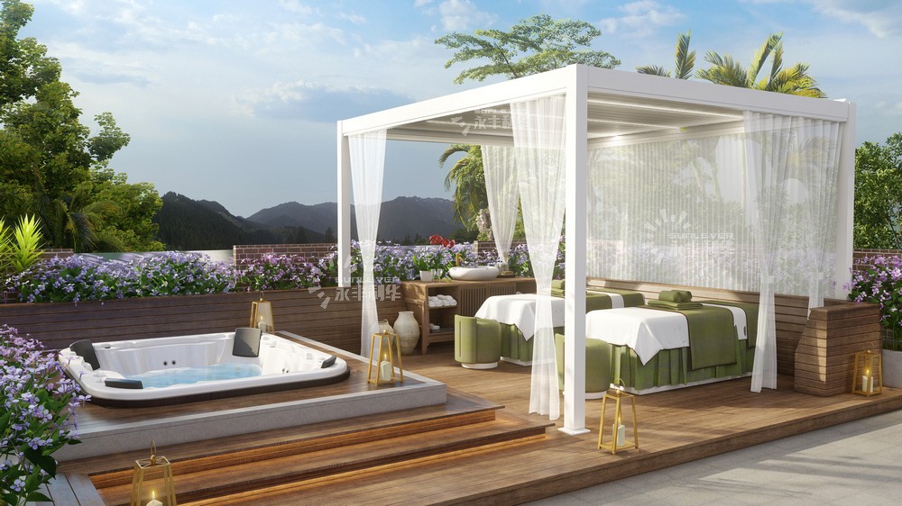 E170 (2).jpg Enhance your restaurant with SunLever pergola bioclimatica