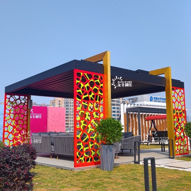 Custom Large Motorized Aluminium Pergola 5x5m (1)