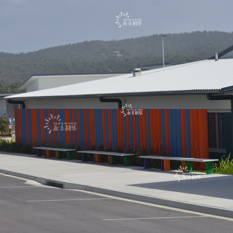 Custom Outdoor Building Aluminium Vertical Sun Louvers (1)