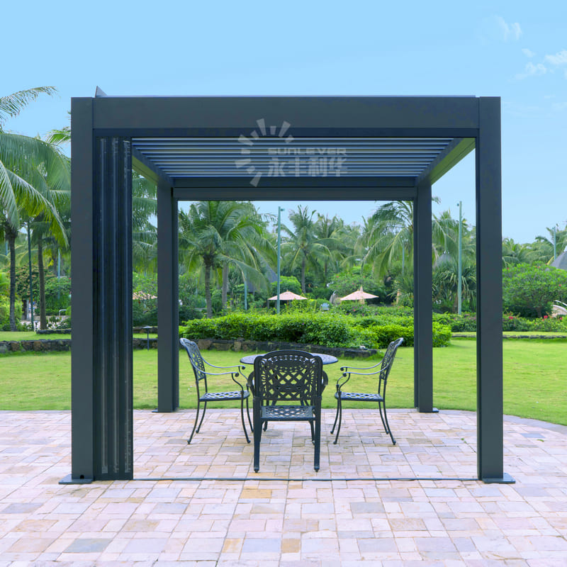 Freestanding Automatic Pergola Outdoor Louvre Roof (1)