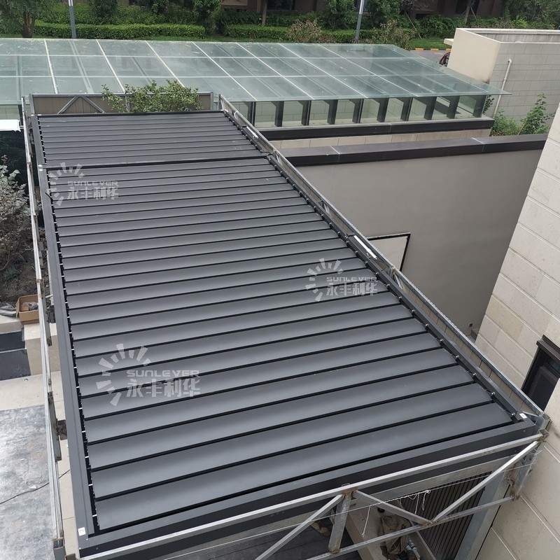 Garden Waterproof Louvered Pergola With Roof 6x3