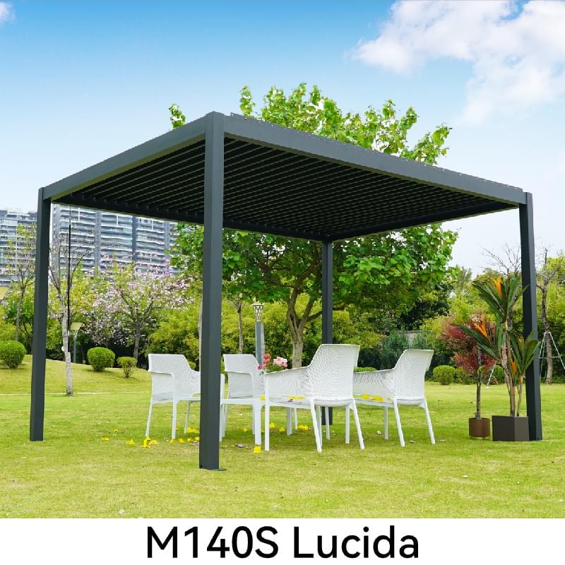 Most Economical Manual Control Aluminium Louverd Pergola 4x3M (1)