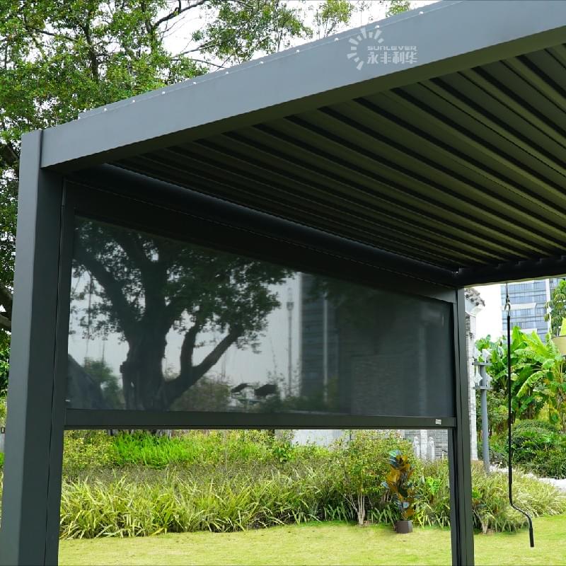 Most Economical Manual Control Aluminium Louverd Pergola 4x3M (3)