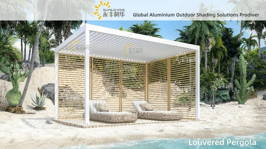 沙滩模板.jpg Pergola For Modern Gardeon Outdoor Leisure Living